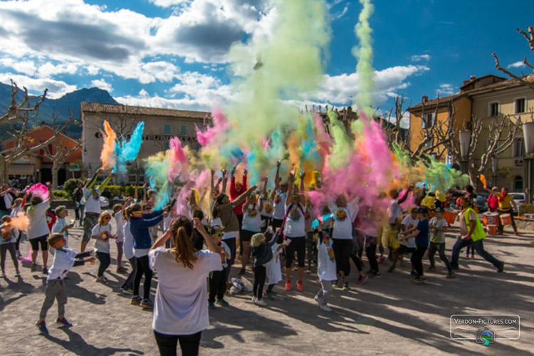 photo color run castellane verdon